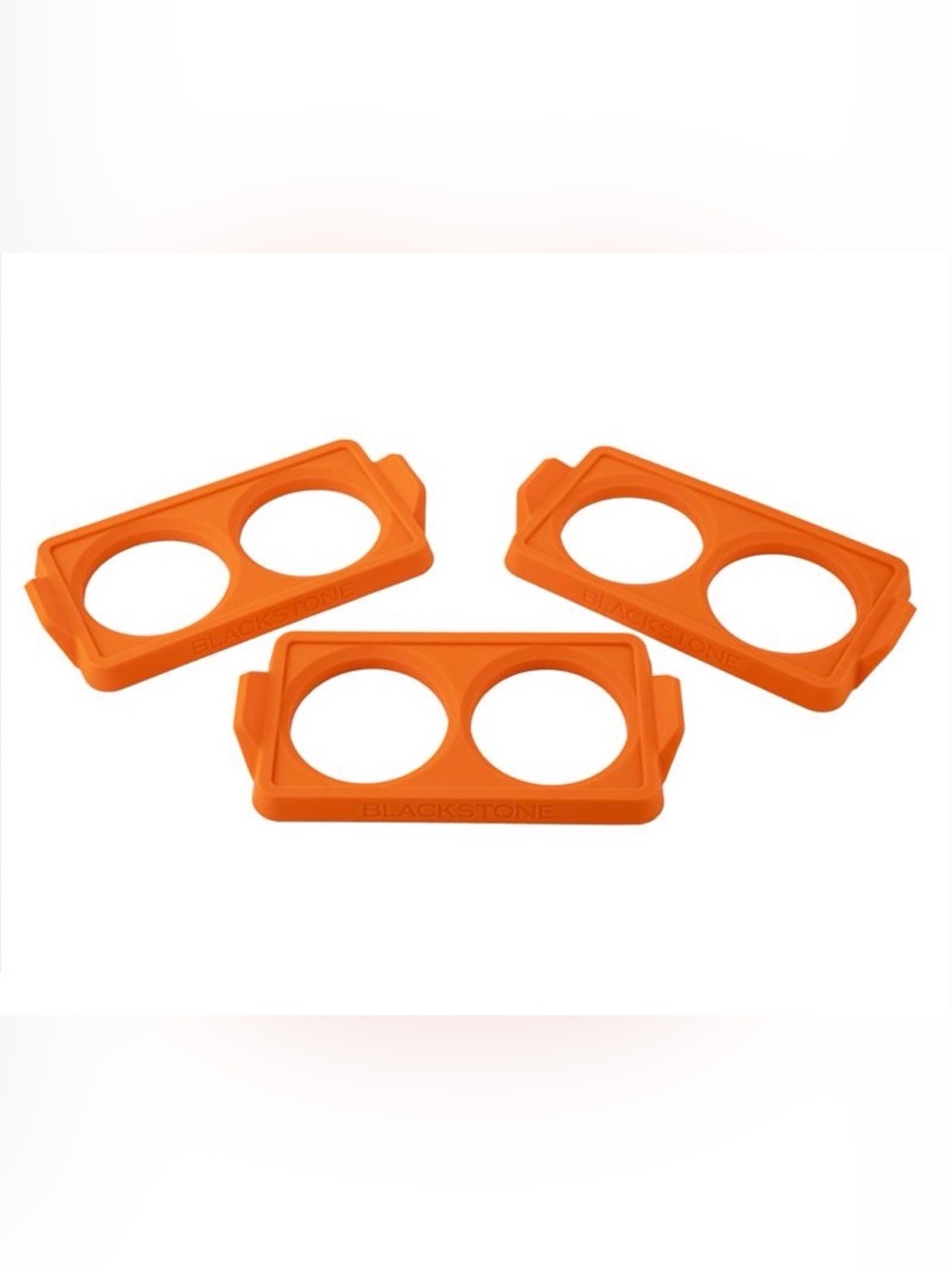 Blackstone Bright Orange Silicone Double Egg Ring Set - 3 Pack